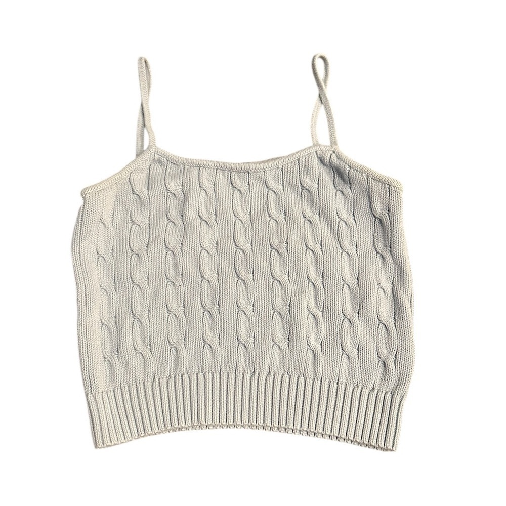 NWOT Brandy Melville Cambria Knit Tank Top Light Blue